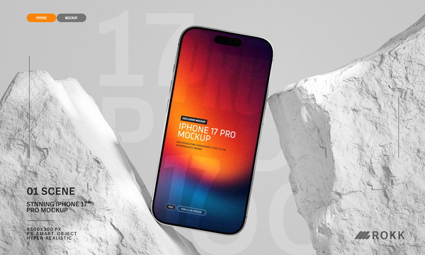 ROKK – iPhone 17 Pro Mockup