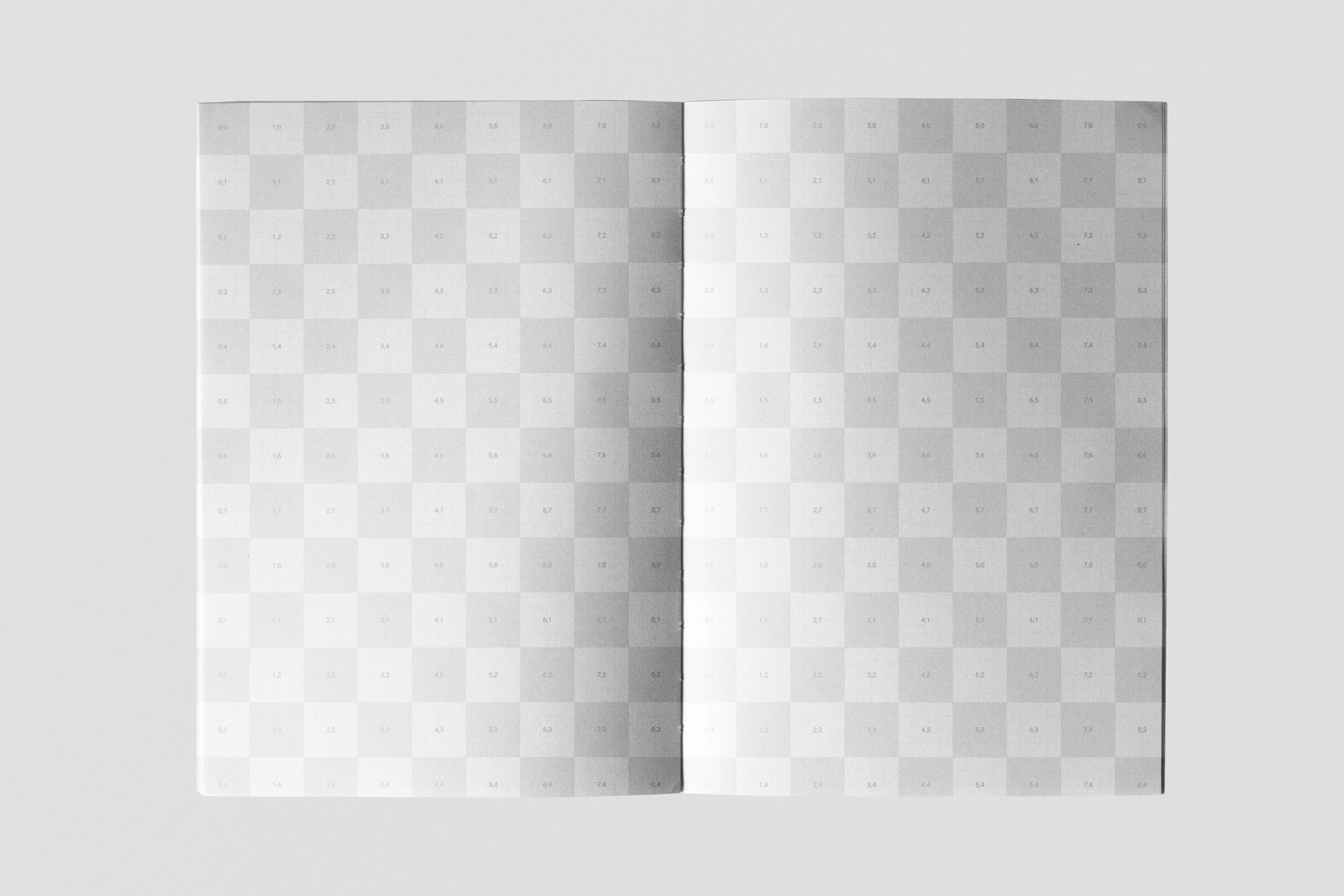A5 Open Notebook Mockup