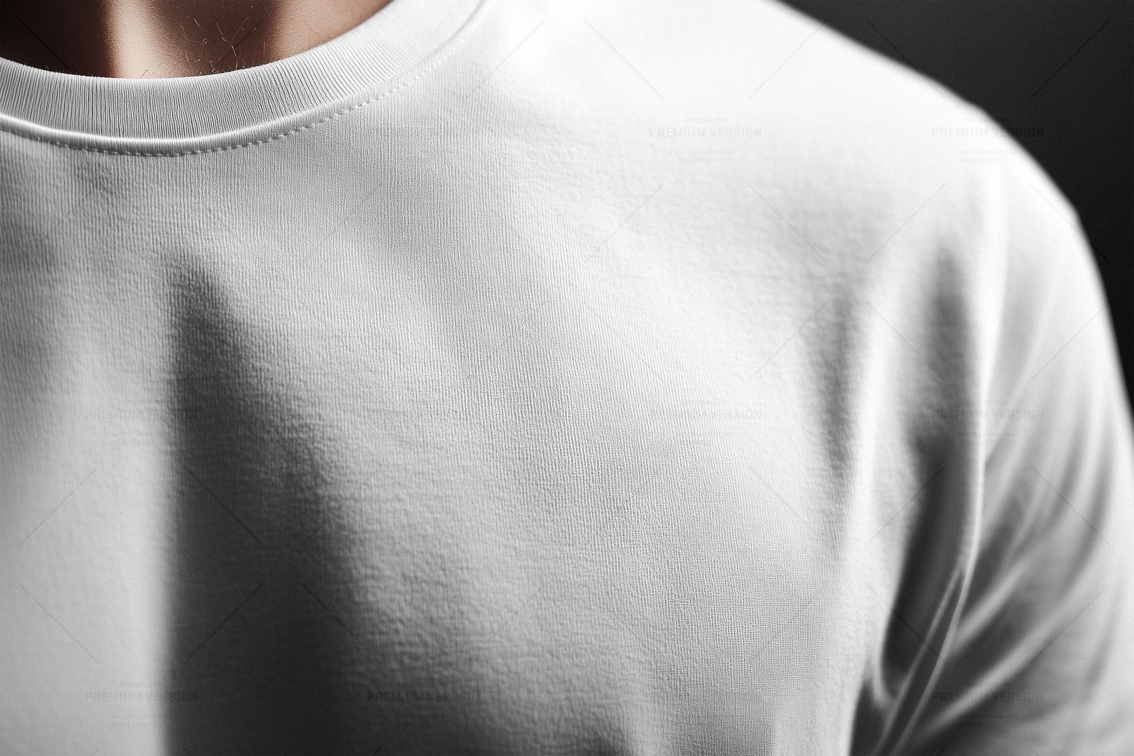 Logo Mockup On Closeup T-Shirt For Branding
