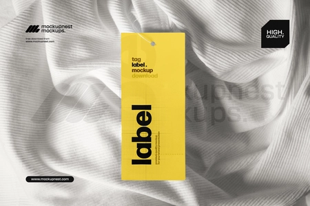 Free Clothing Tag Mockup