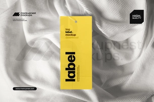 Free Clothing Tag Mockup