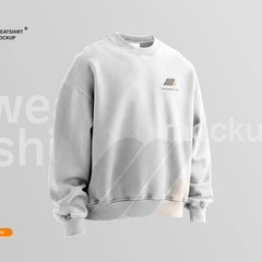 Free Oversized Sweatshirt Mockup