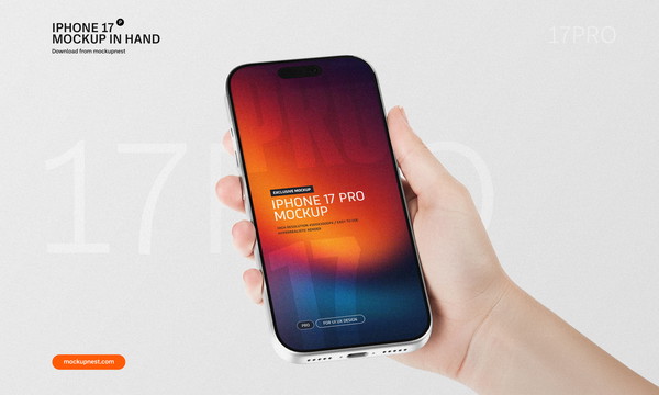 iPhone 17 Pro Mockup In Hand