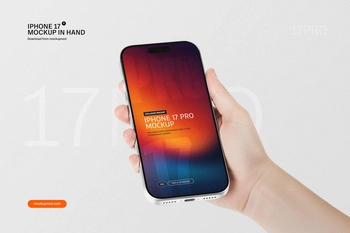 iPhone 17 Pro Mockup In Hand