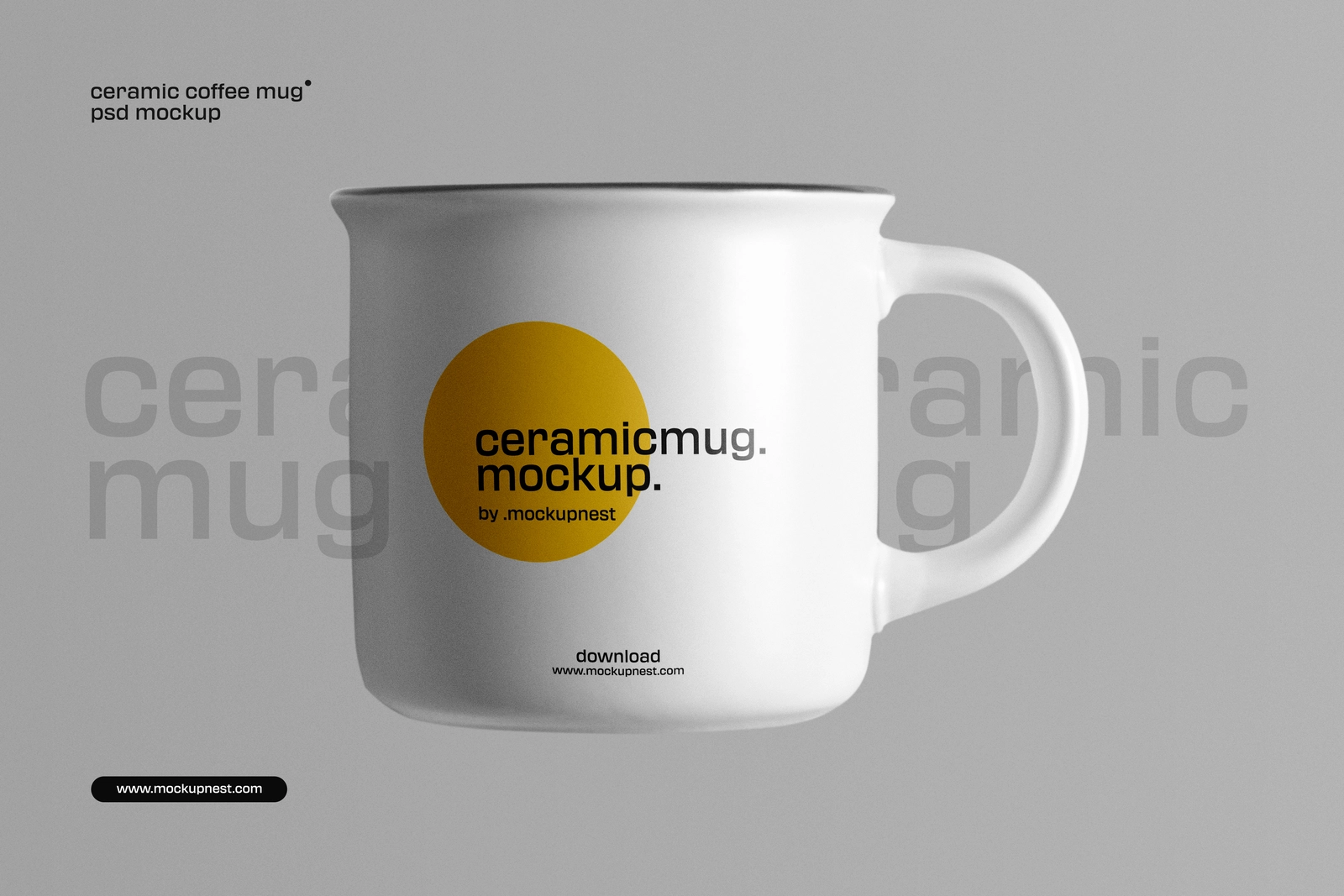 Ceramic Coffee Mug Mockup