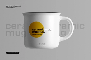 Ceramic Coffee Mug Mockup