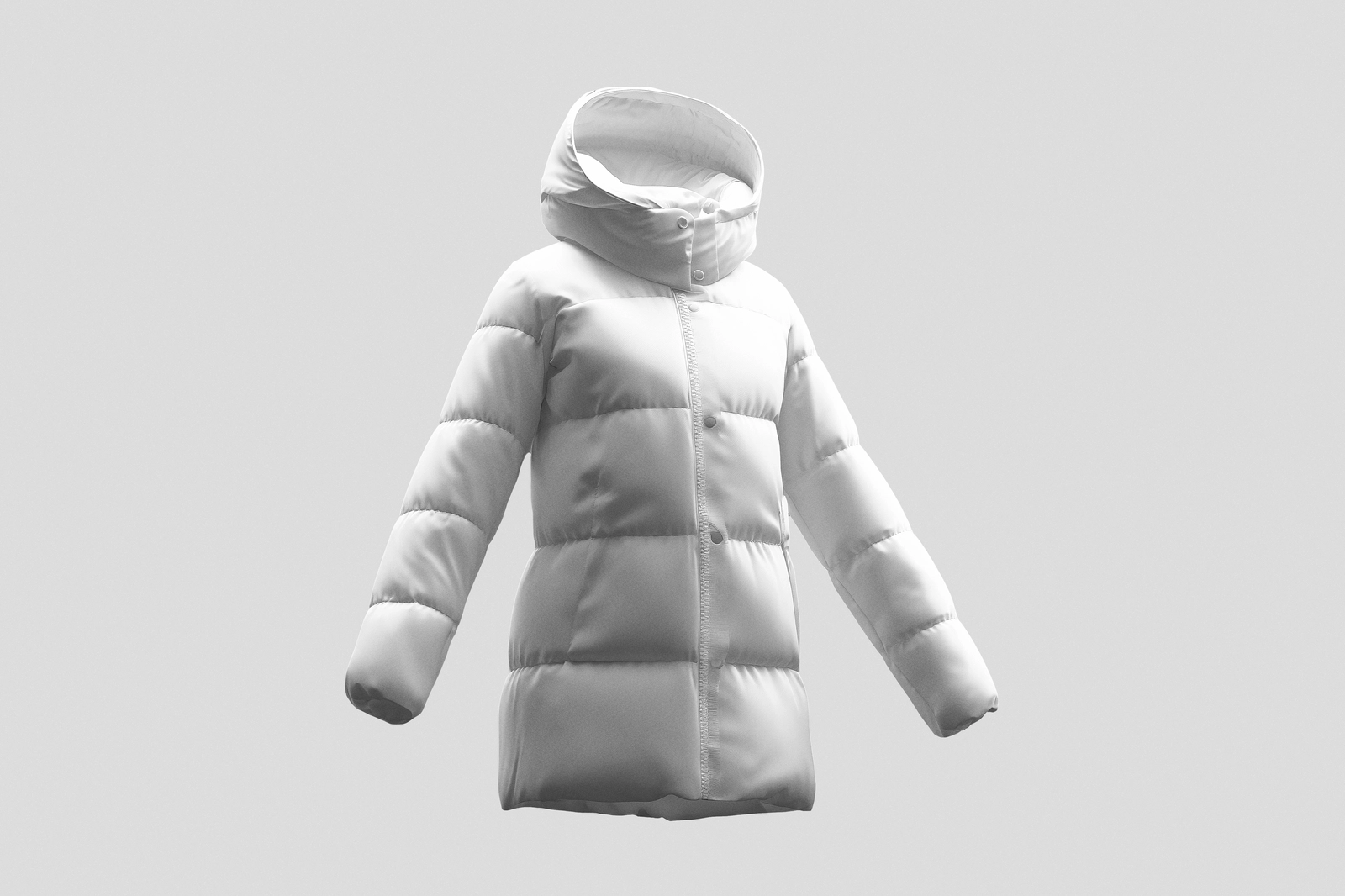 Women Long Jacket Mockup