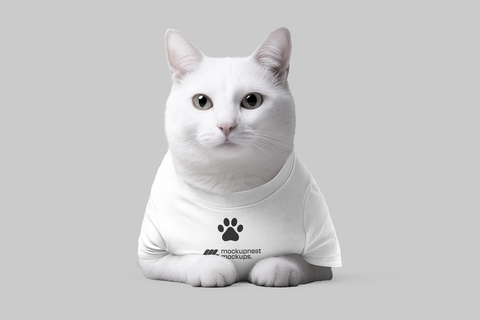 Minimal Cat Apparel Mockup for Branding Display