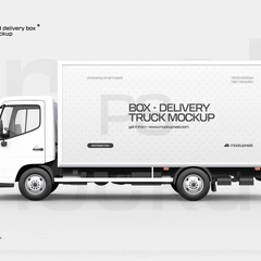 Delivery Truck Mockup