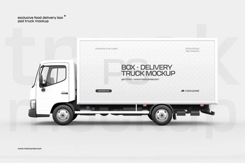 Delivery Truck Mockup