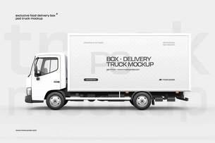 Delivery Truck Mockup