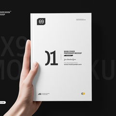 Free 6×9 Book Cover Mockup In Hand