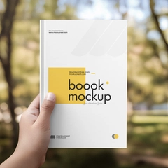 Free 6×9 Book Cover Mockup In Green Background