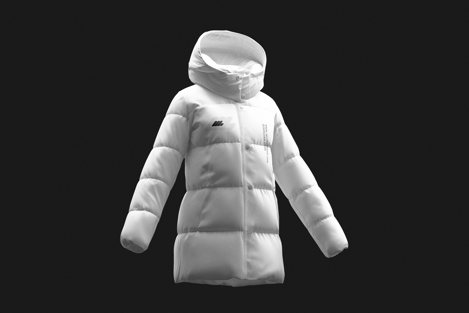 Women Long Jacket Mockup