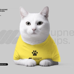 Minimal Cat Apparel Mockup for Branding Display