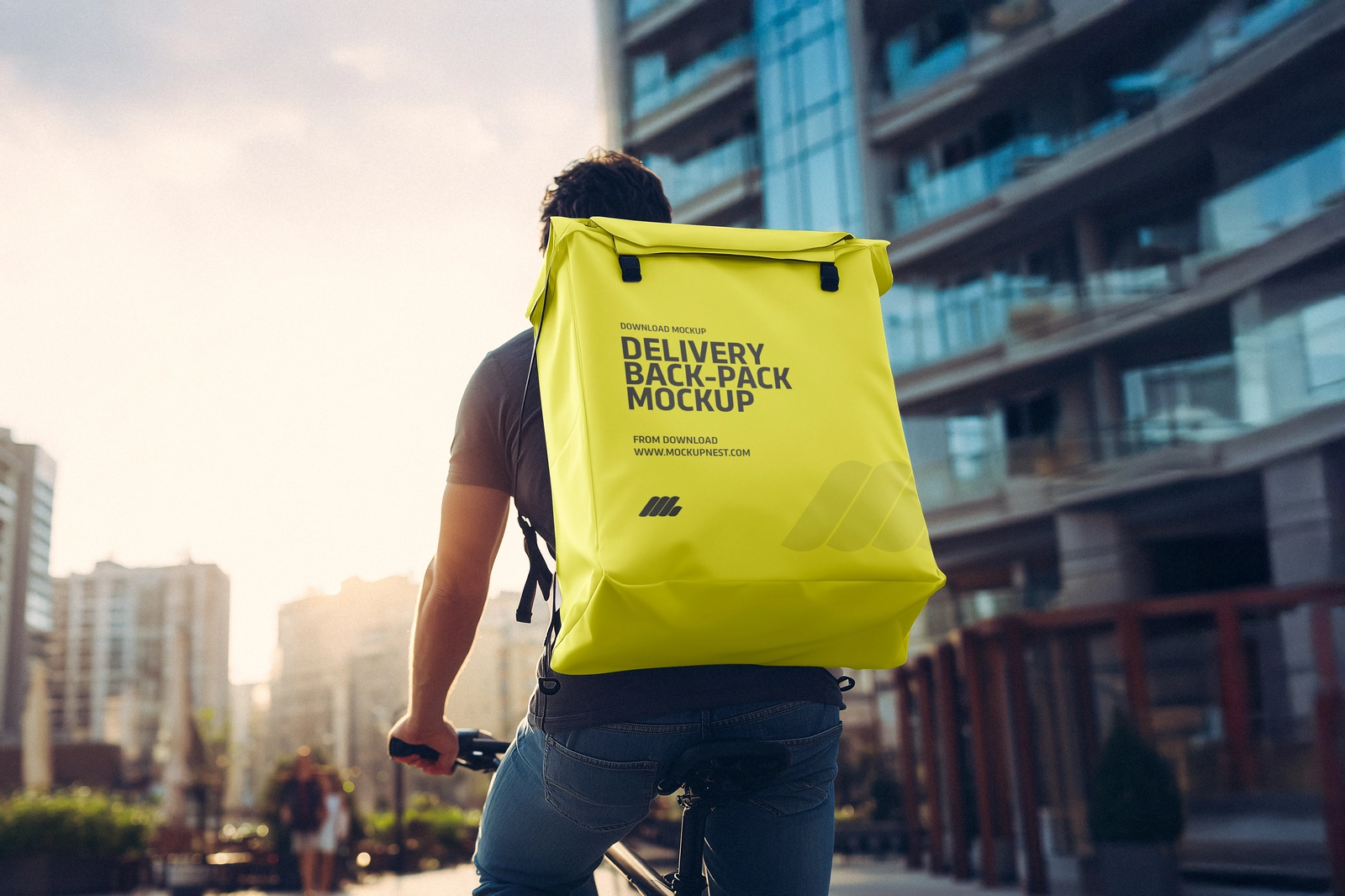 Free Delivery Bag Mockup