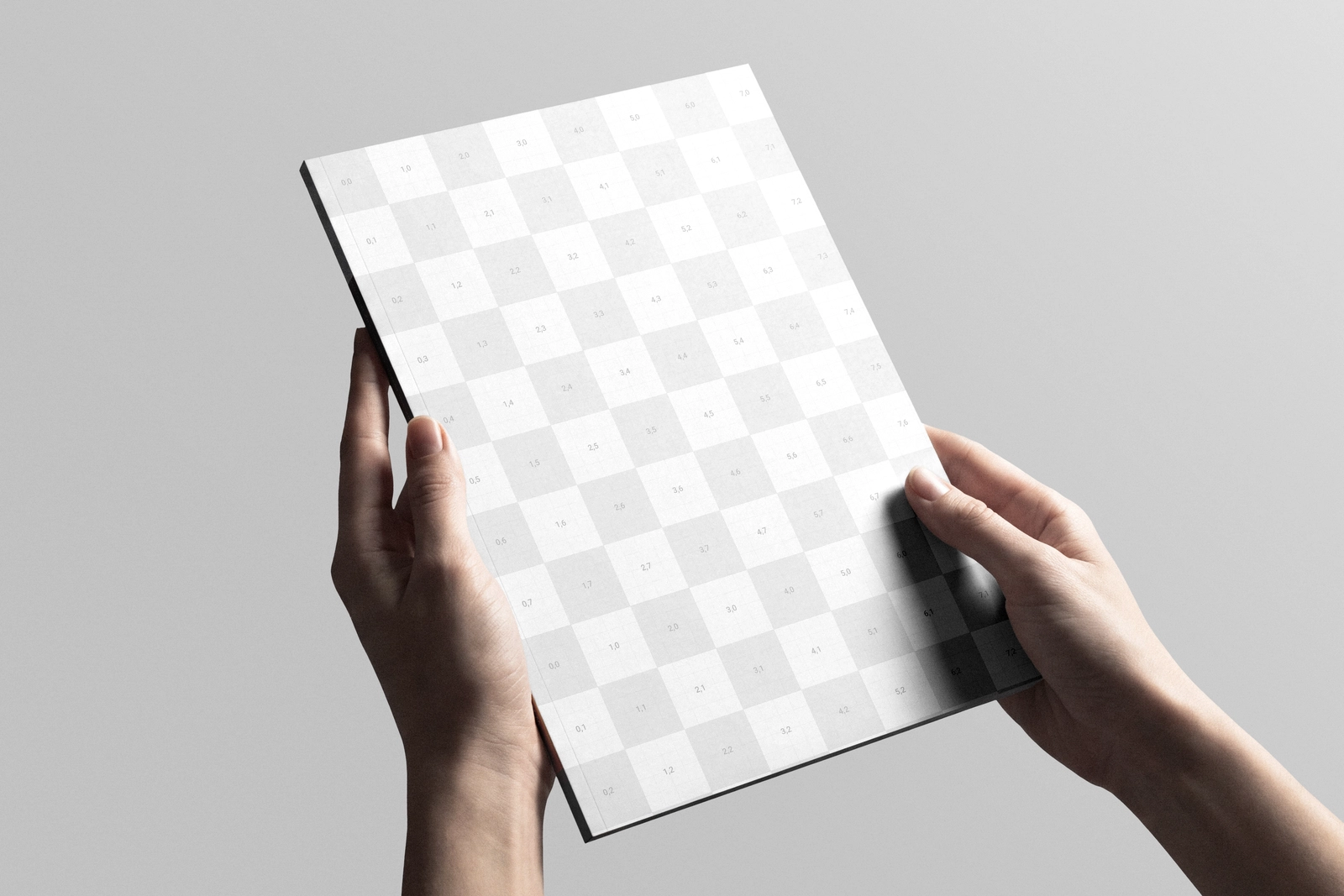 A4 Magazine Cover Holding By Hand Mockup