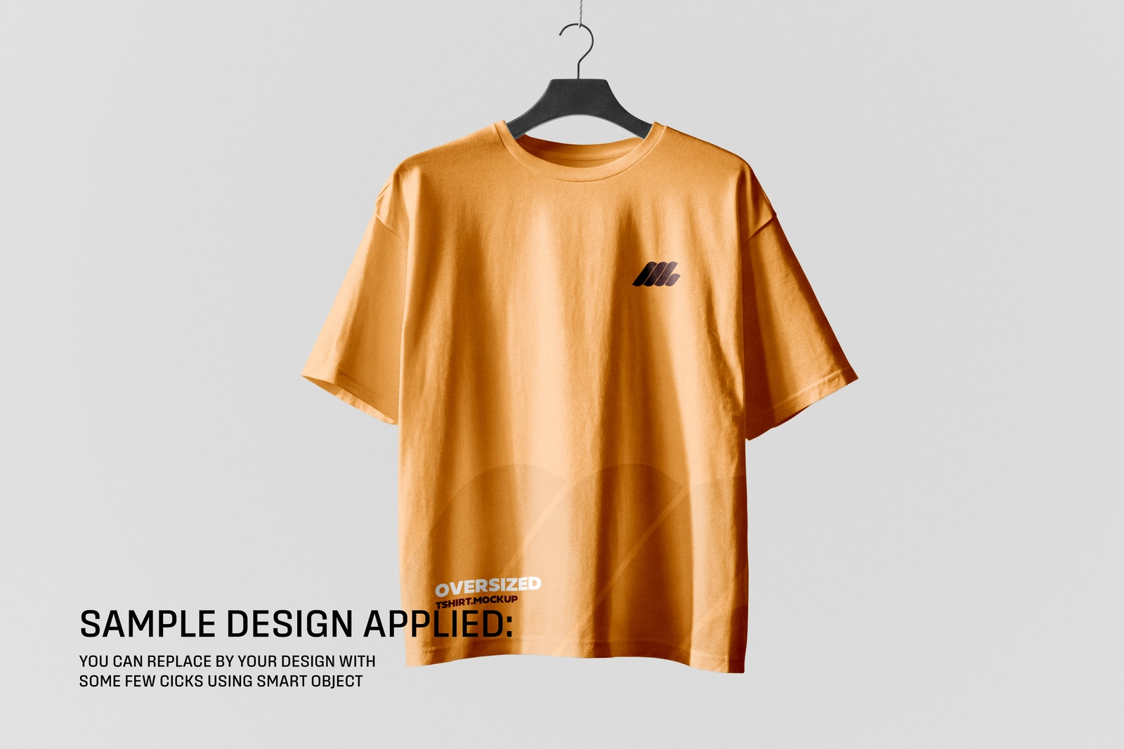 Free Hanging Oversized T-Shirt Mockup