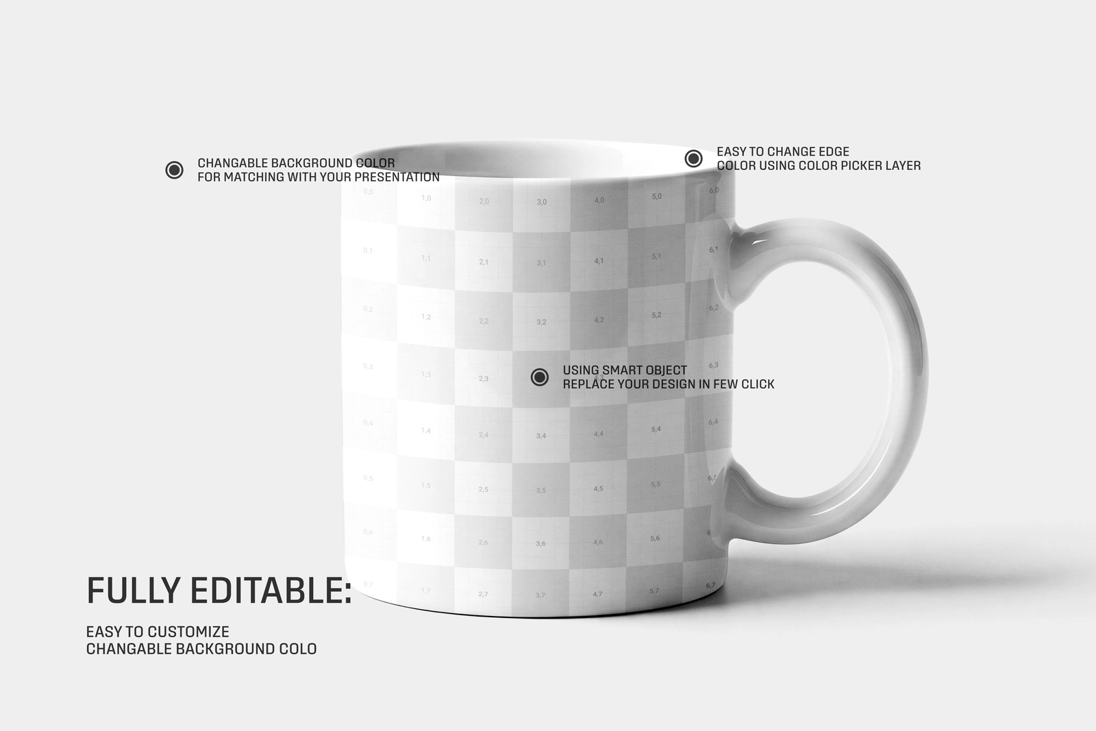 Free Ceramic Mug Mockup In Studio Light