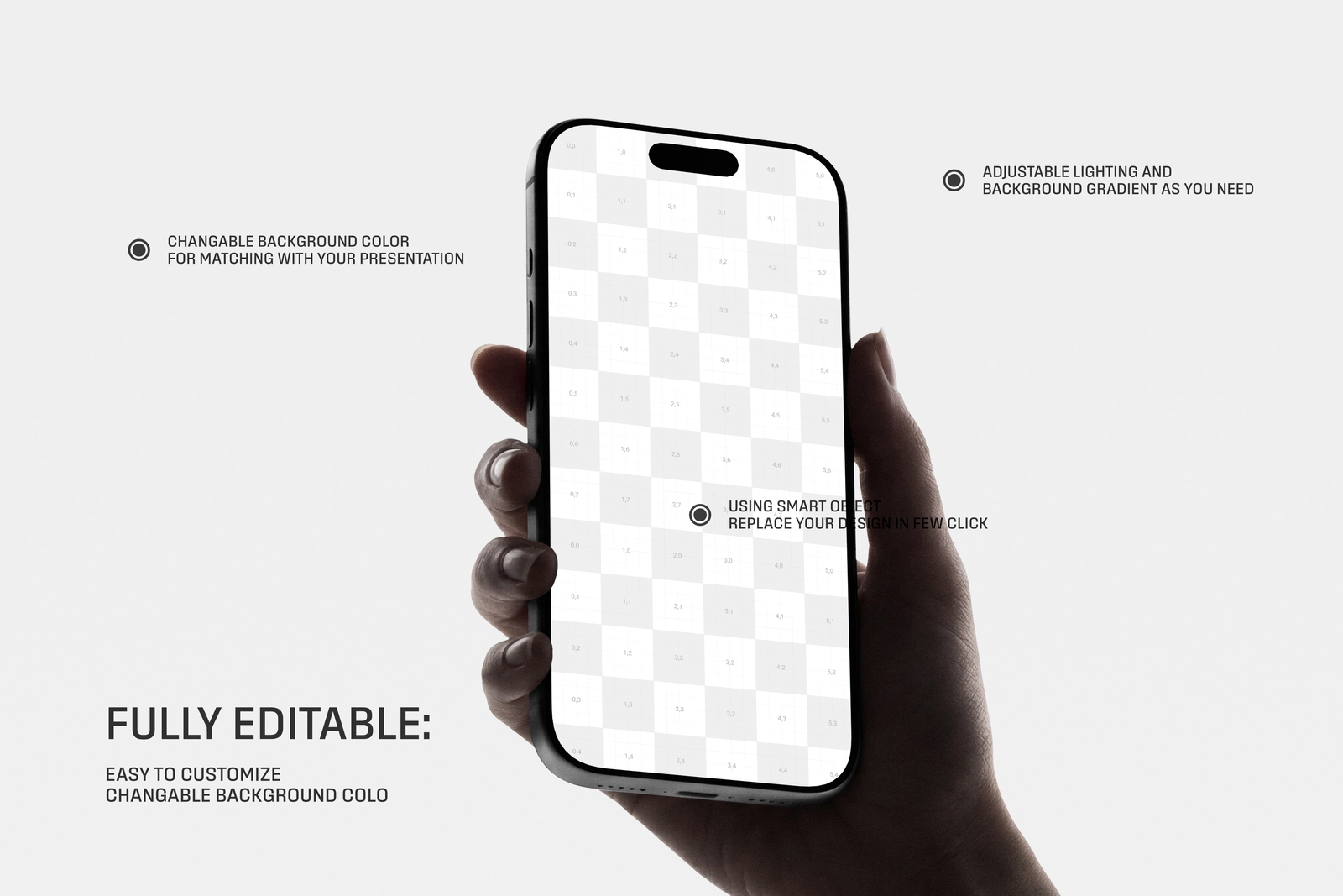 iPhone 17 Pro Hand Holding Mockup