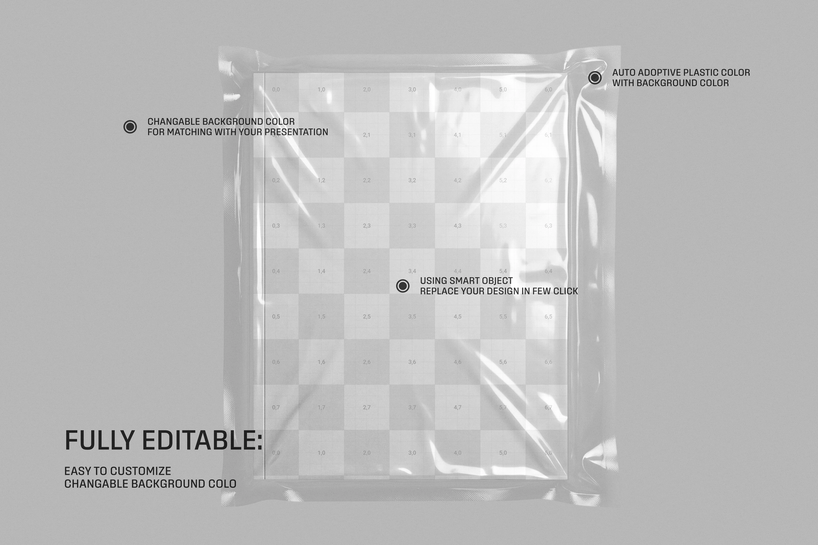 Plastic Sealed Wrapped US Letter Magazine Mockup