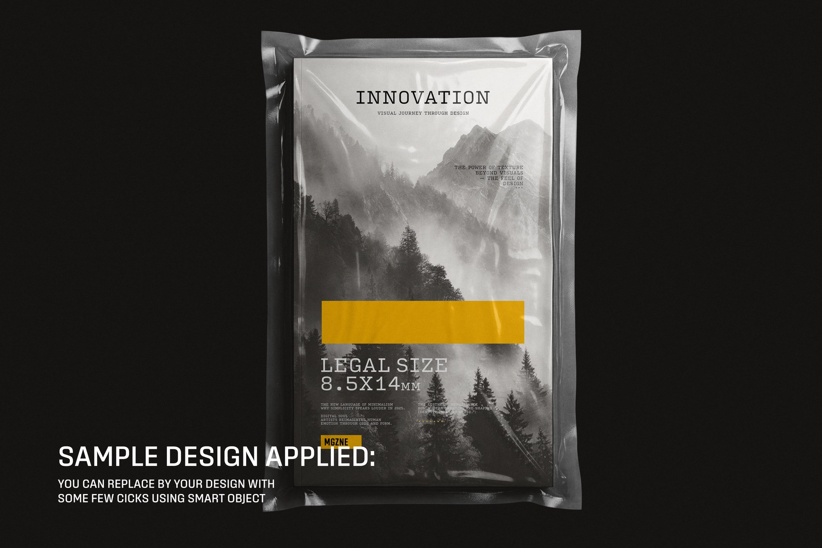 Plastic Sealed Wrapped Legal Magazine Mockup