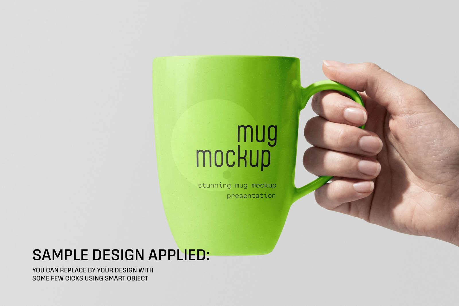 Branding Ceramic Coffee Mug Hand Mockup