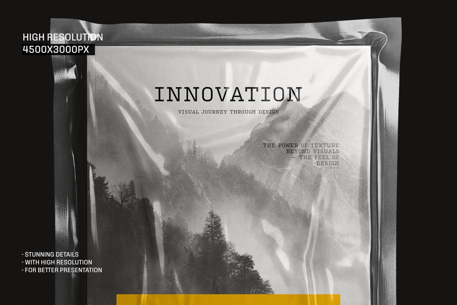 Plastic Sealed Wrapped Tabloid Magazine Mockup