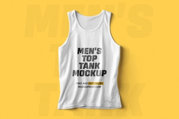 Free Men’s Top Tank Mockup