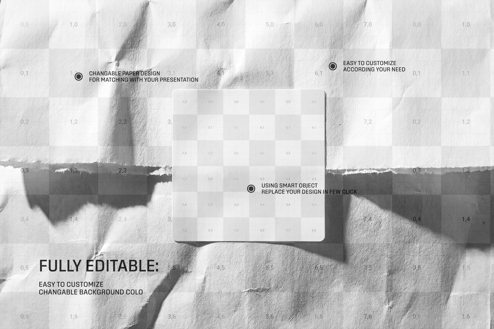 Free Square Sticker On Paper Bag Mockup