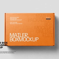 Mailer Box Packaging Mockup