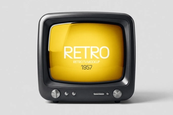 Retro Vintage TV Mockup