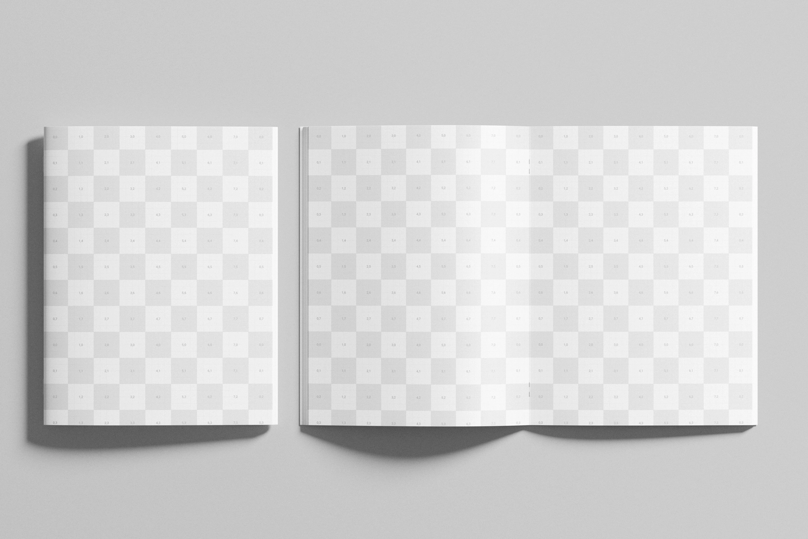 US Letter Brochure Mockup Set with Cover and Spread