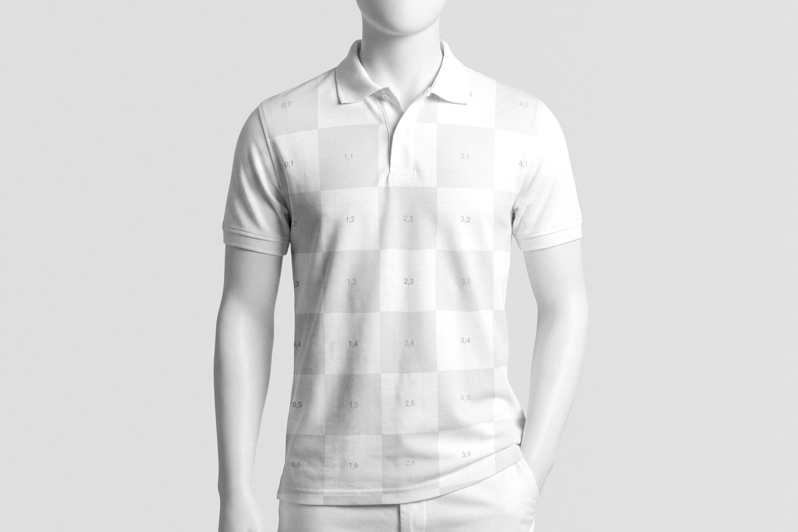 Free Polo Shirt Mockup on Mannequin