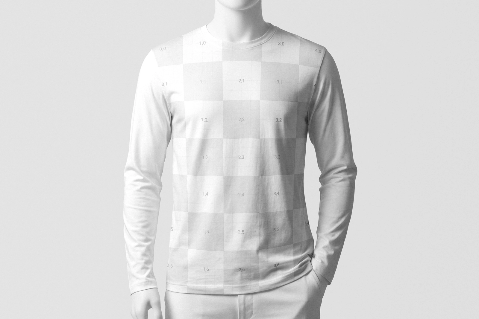 Full Sleeve T-shirt Mockup on Mannequin