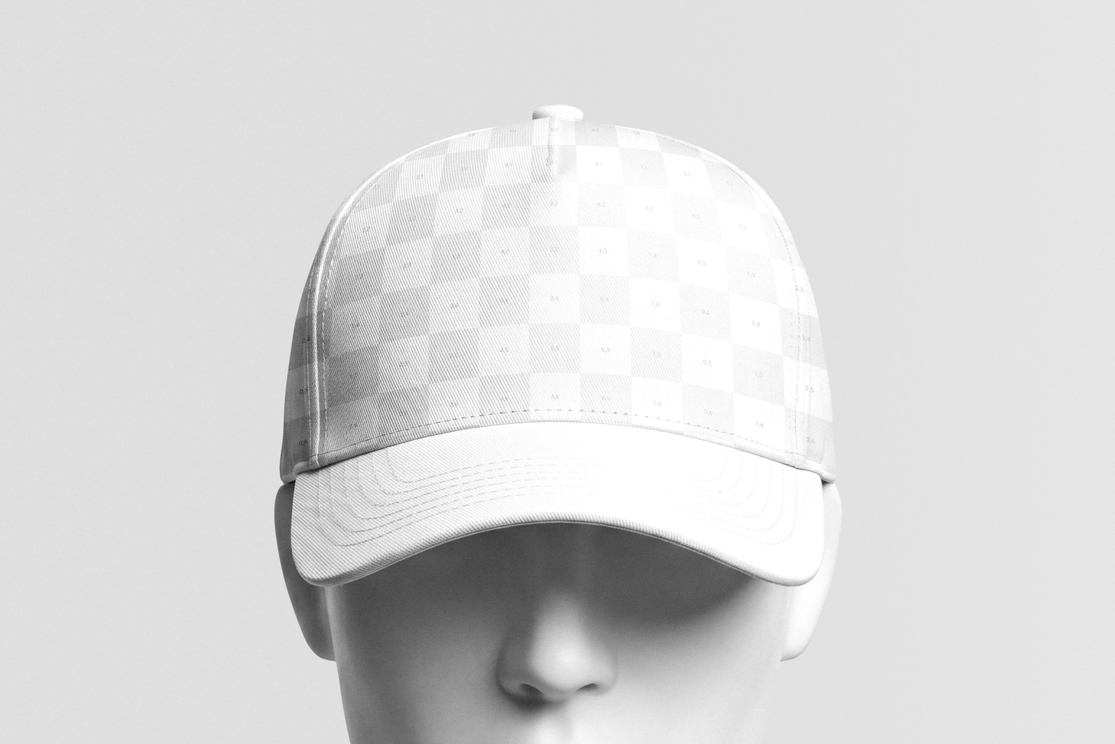 Free Baseball Cap Mockup on Mannequin