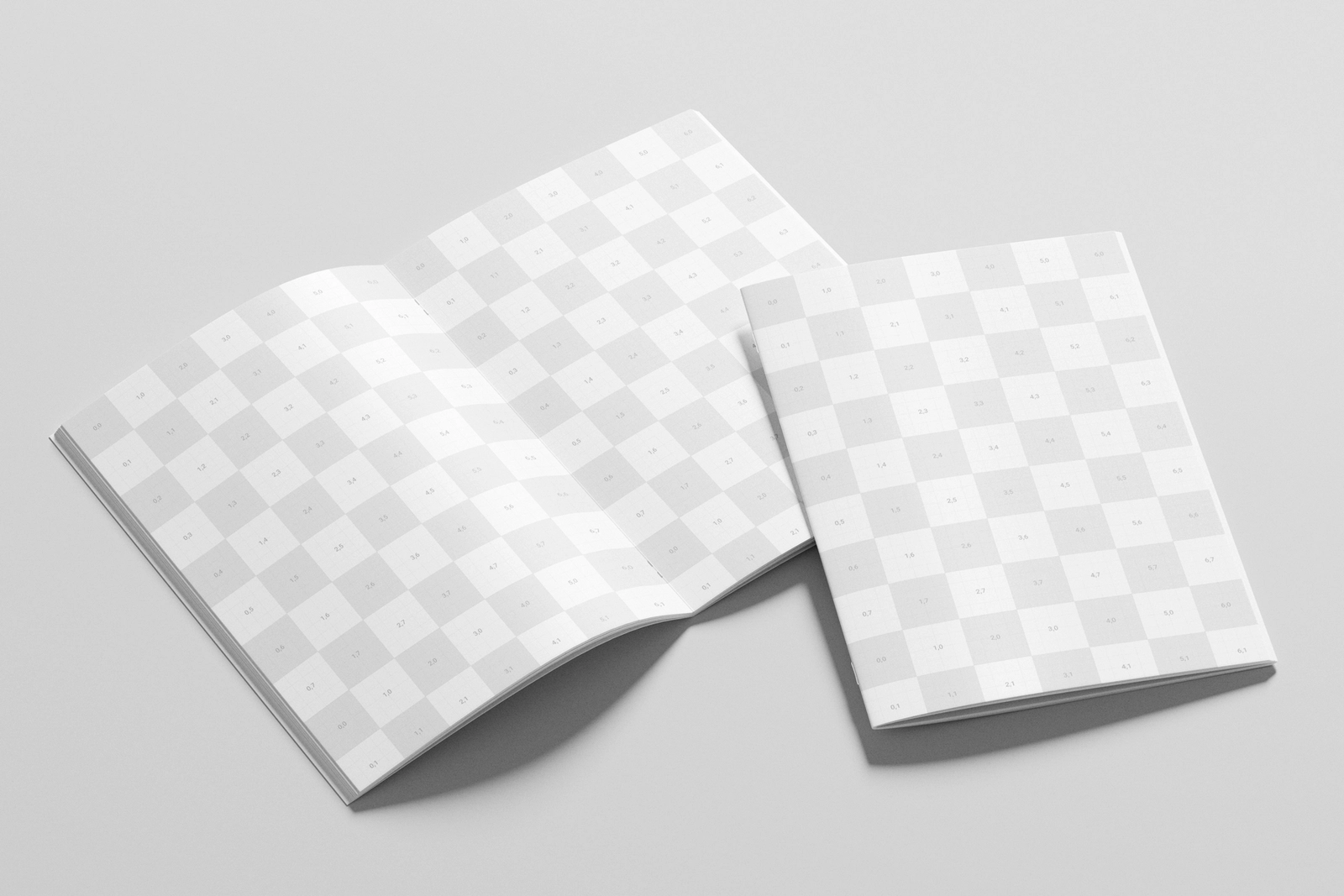 Angled A4 Brochure Mockup on Clean Surface
