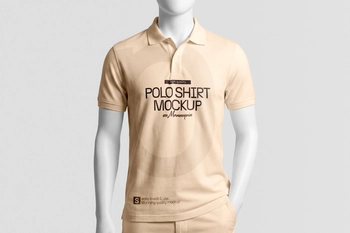 Free Polo Shirt Mockup on Mannequin