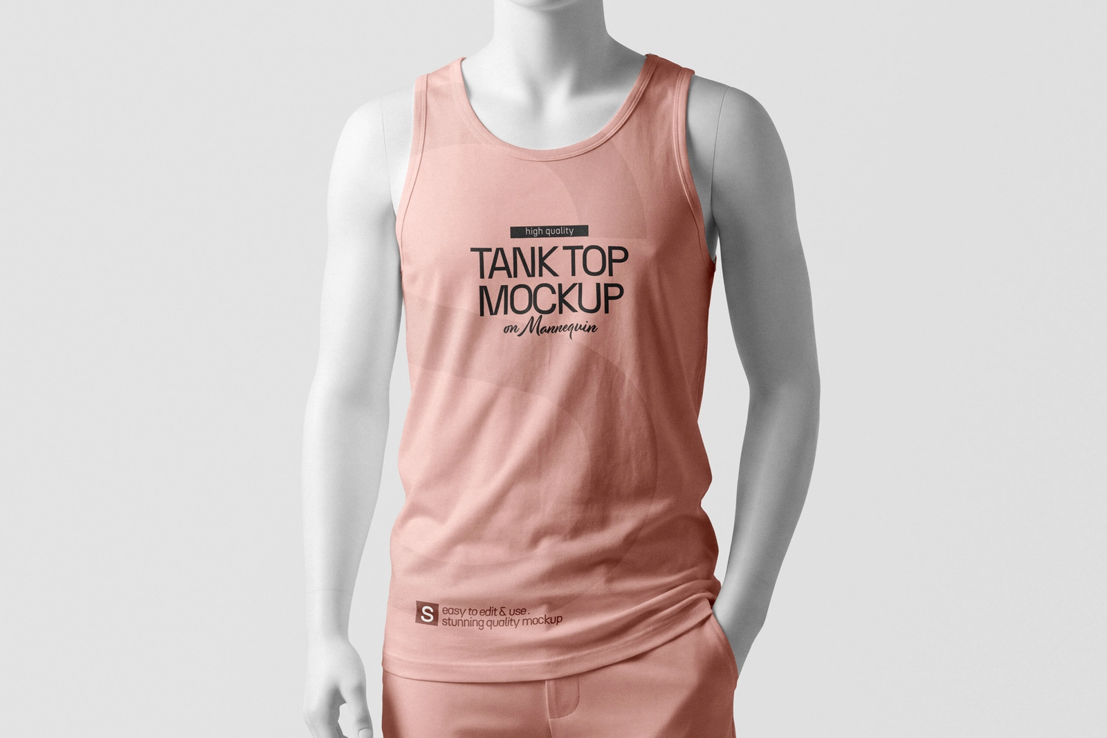 Free Tank Top Mockup on Mannequin