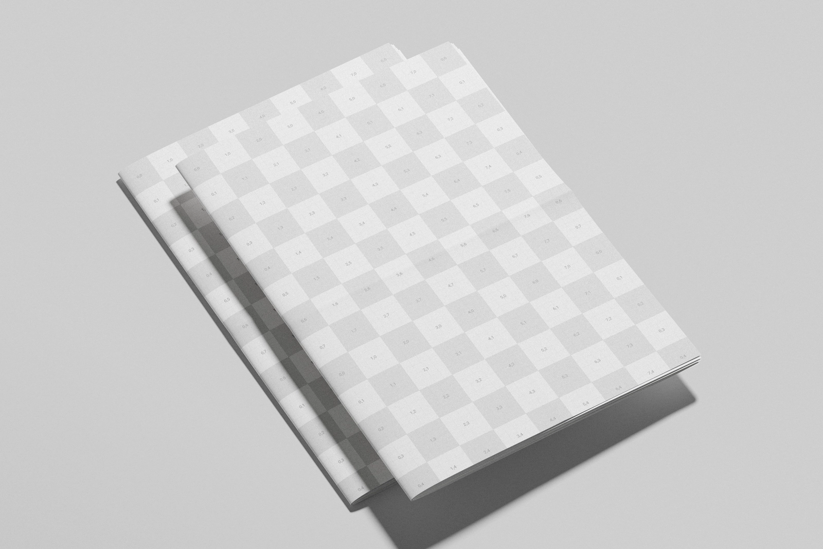 Free Folded Newspaper Mockup on Clean Minimal Background