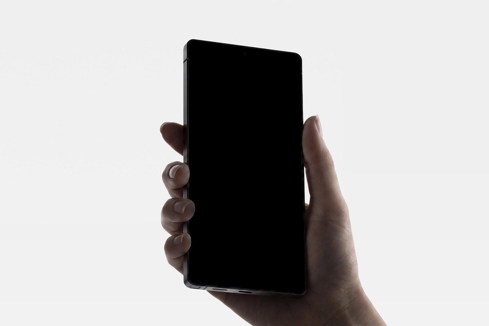 Samsung Galaxy S26 Ultra Mockup Held in Hand Minimal Background