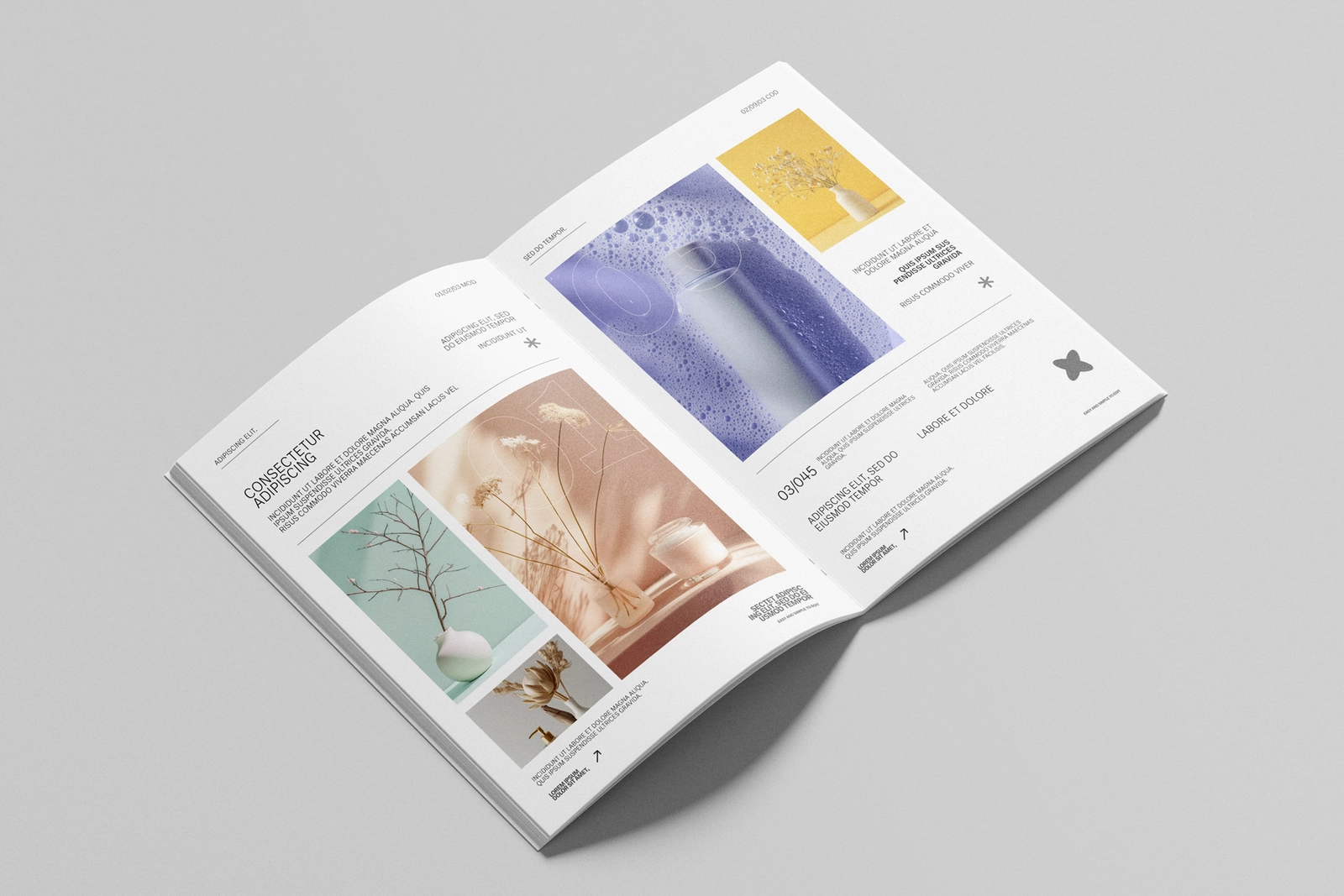 Free Saddle Stitch US Letter Brochure Mockup