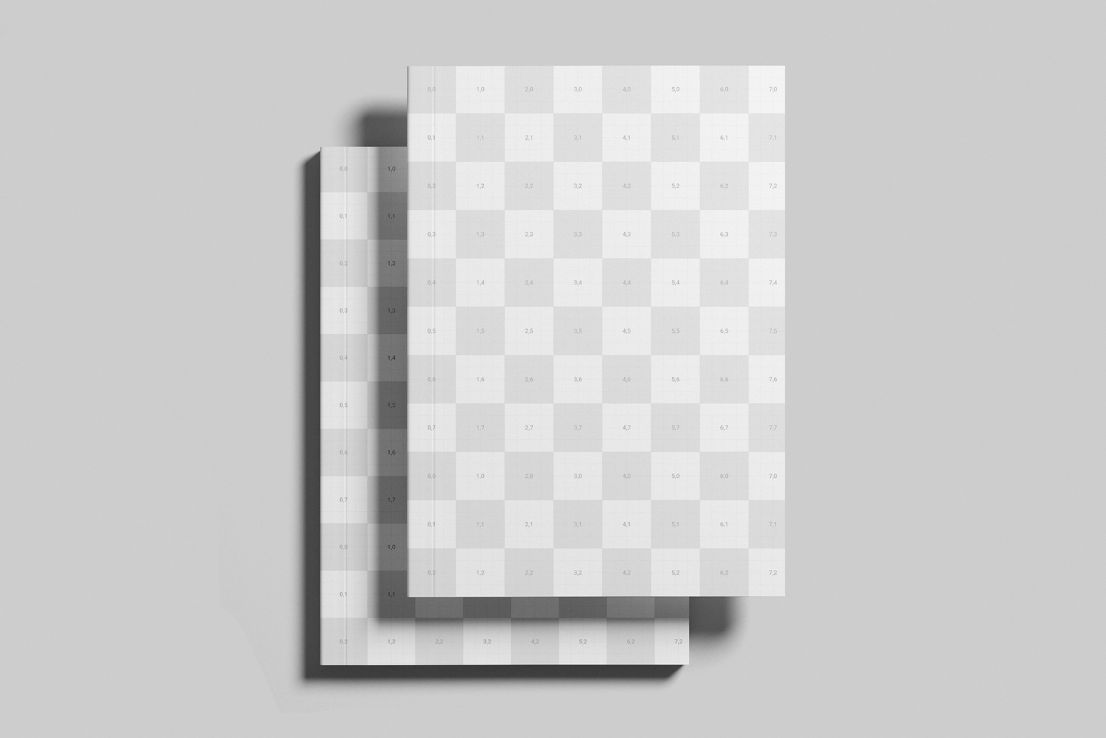 Free Book Cover Mockup Top View | Mockupnest