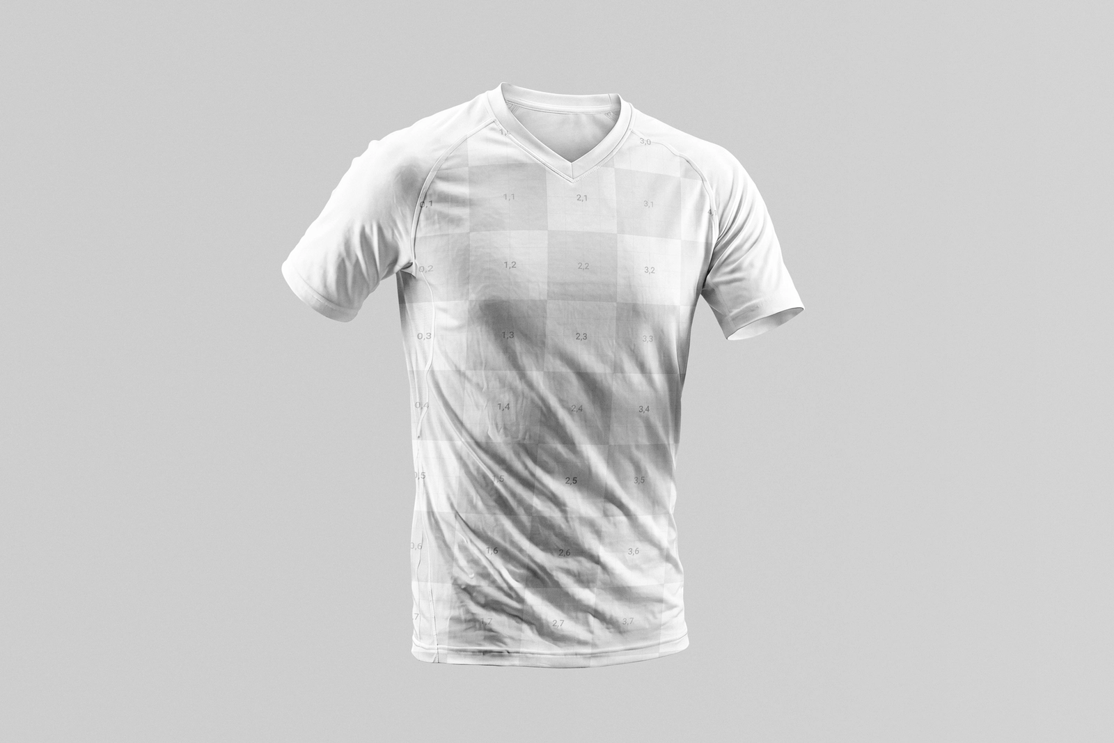 Free V-Neck Jersey Mockup
