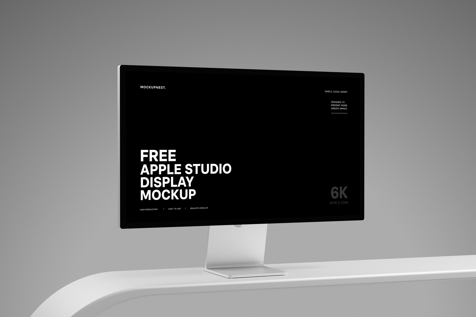 Free Apple Studio Display Mockup | Mockupnest