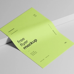 Free Flyer Mockup On Clean background