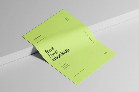 Free Flyer Mockup On Clean background