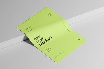 Free Flyer Mockup On Clean background