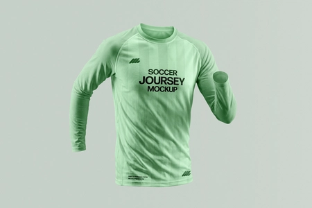 Free Long Sleeve Jersey Mockup
