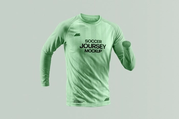 Free Long Sleeve Jersey Mockup